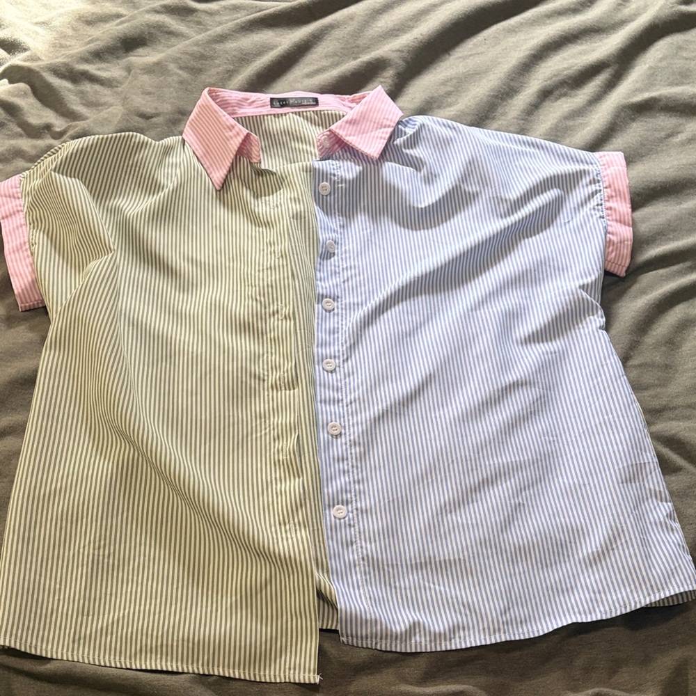 Emery Rose colorful striped button down
Size L